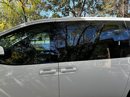 After Window Film is installed on factory tinted glass - by SEQ TINTS