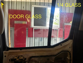Blurry Tint on a automotive door glass / damaged scratch resistance coating on a 1/4 glass