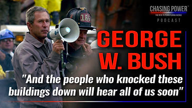 CP Cover GEORGE W. BUSH - people who knocked these buildings down Mini Podcast Widescreen.