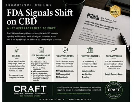 FDA Signals Shift: What the New CBD Enforcement Policy Means for the Hemp Industry