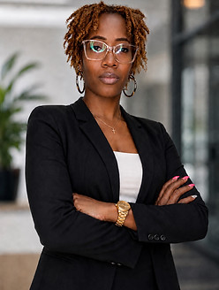 Amber Head Shot, Black suit