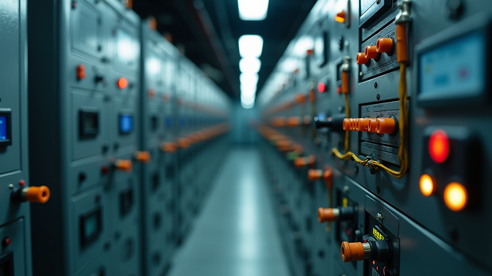 Close-up view of industrial electrical wiring and control panel