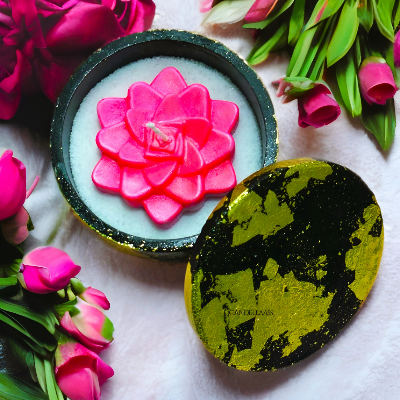 Candellaass luxury handmade concrete candle for home décor, gifting, and ambiance