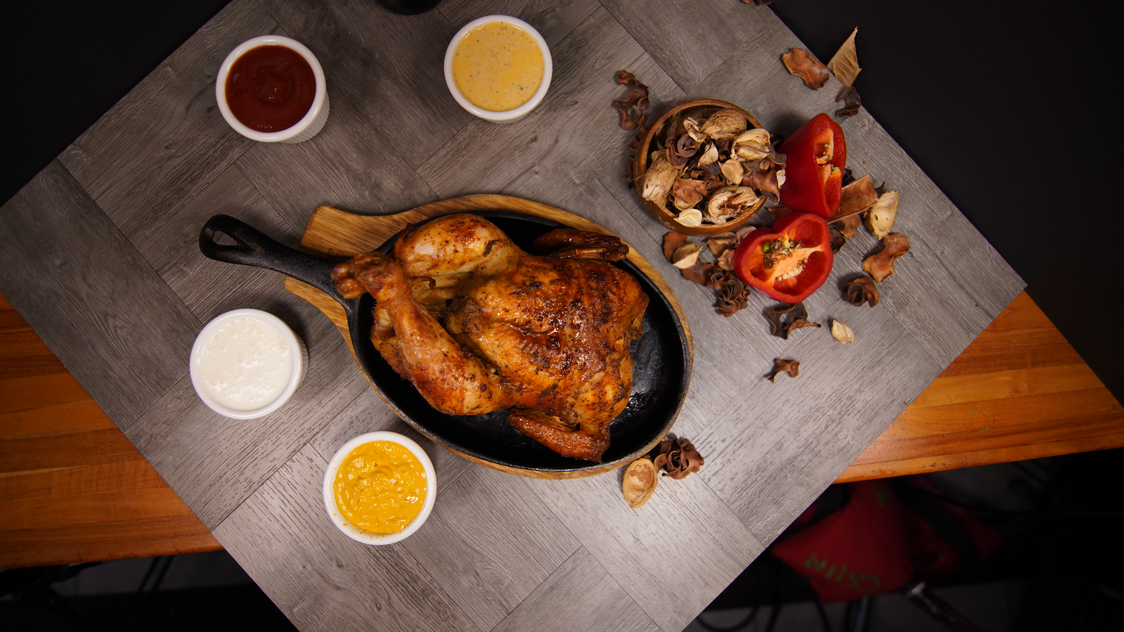 Arranged Food and Objects