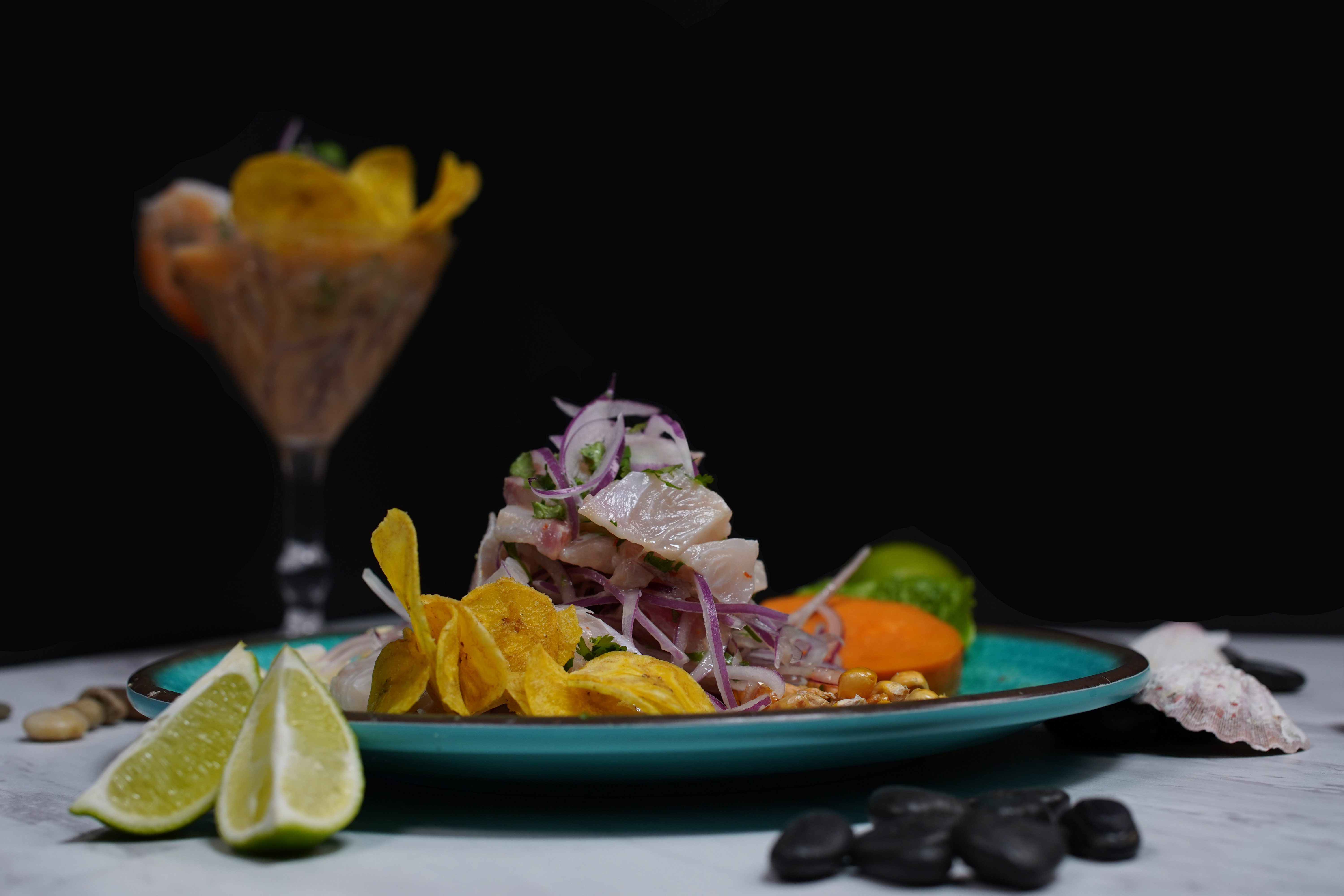 Arranged Food and Objects