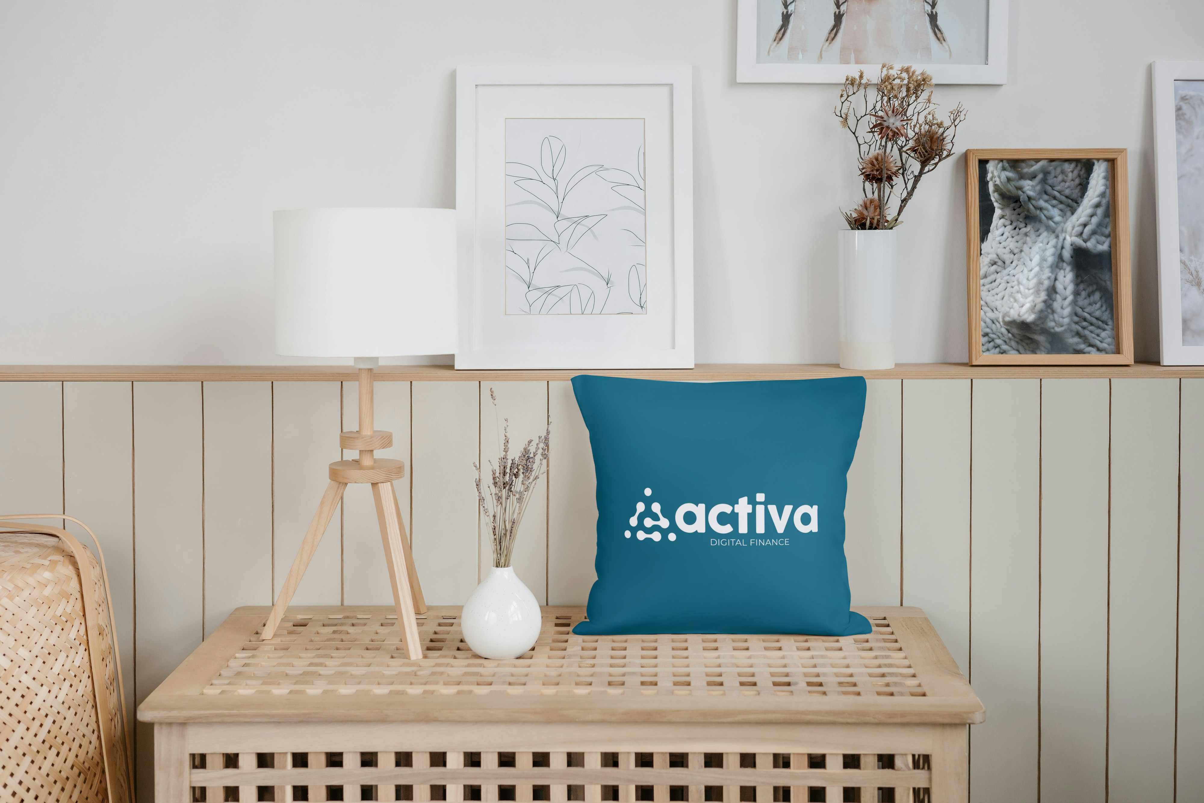 Almohadón decorativo cuadrado activa