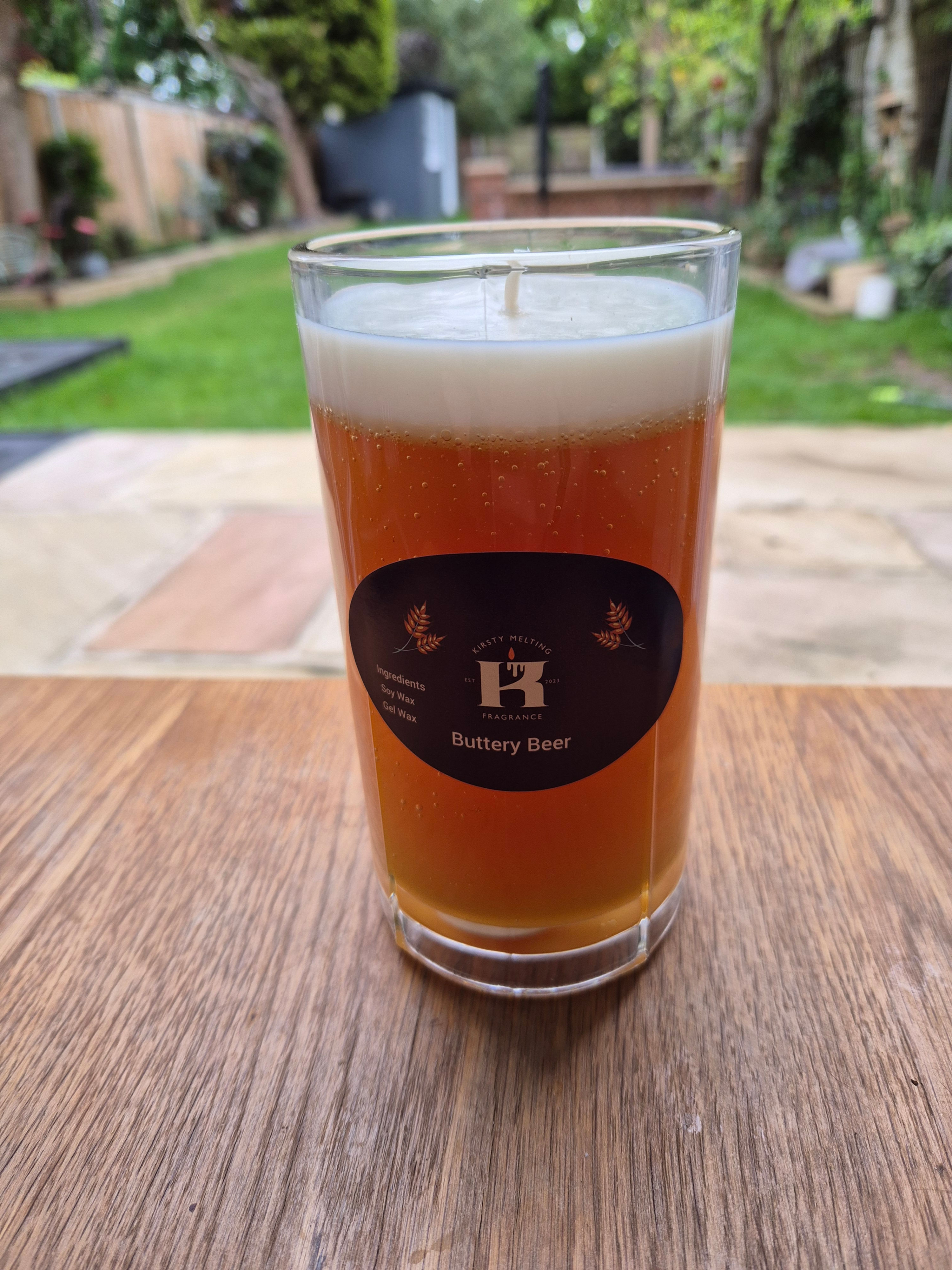 Beer inspired candle