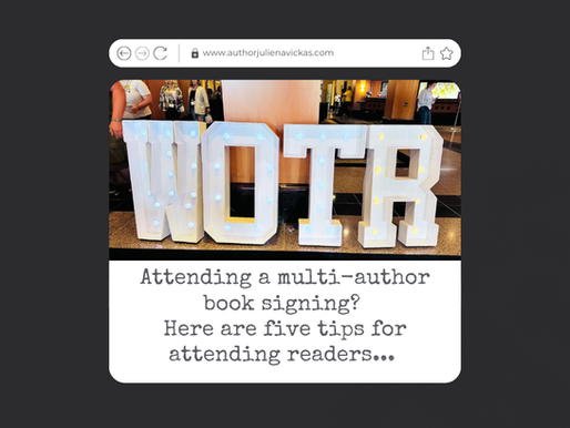 Attending a multi-author book signing? Here are 5 tips for attending readers