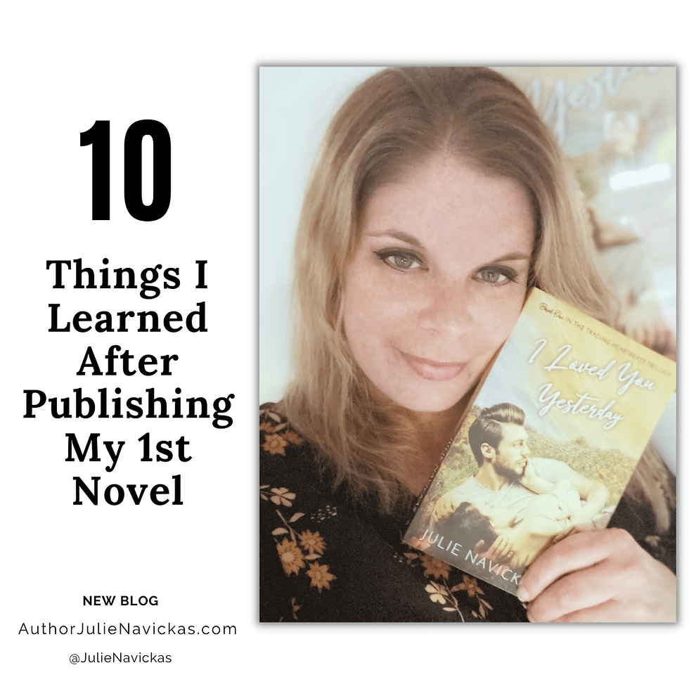 10 things I learned after publishing my 1st novel