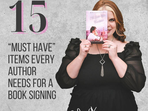 The top 15 “must-have” items every author needs for a book signing