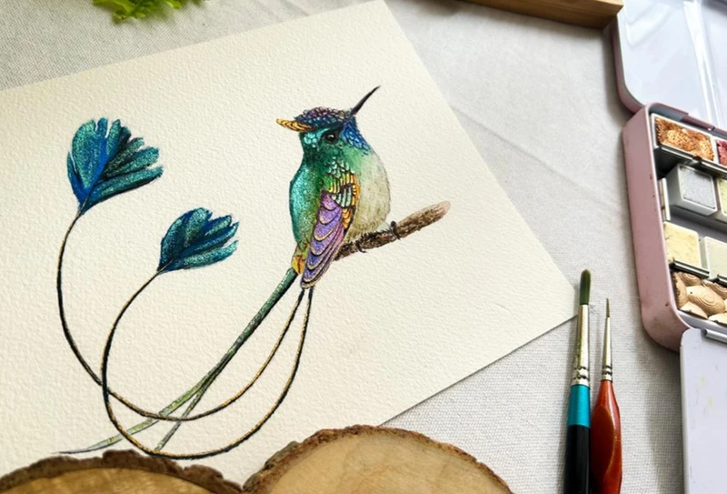 Online watercolor course