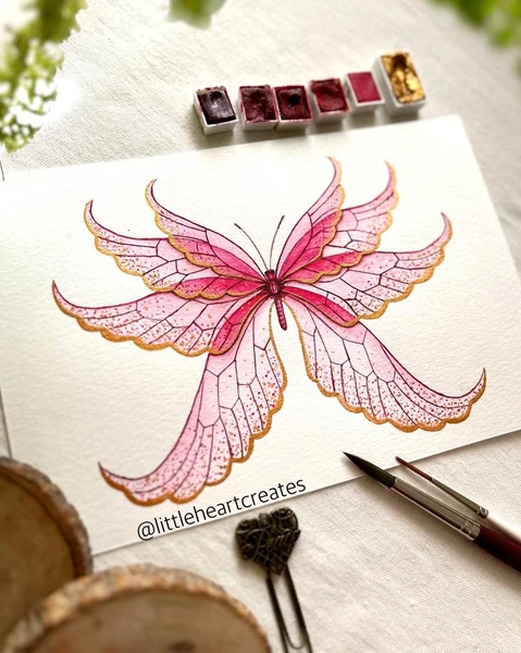 Ebook. Bird painting. Digital coloring book. Littleheartcreates.