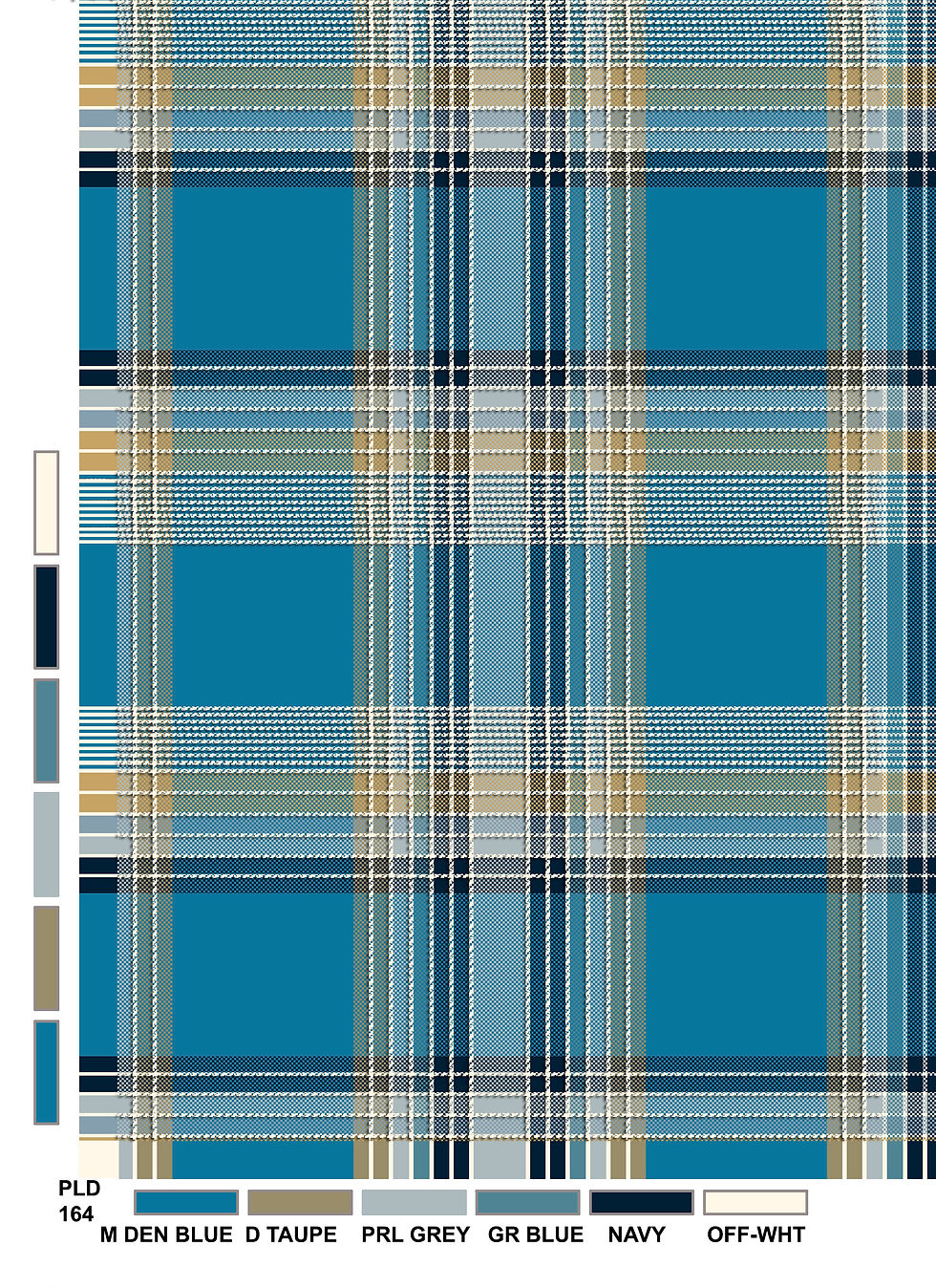 RAISED TWILL_DOBBY PLD BLUE