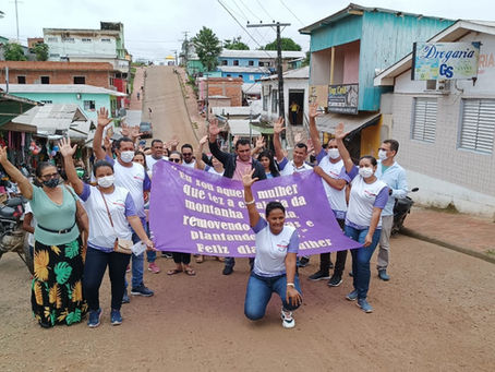 No Dia Internacional da Mulher, prefeitura promove blitz educativo sobre a violência doméstica