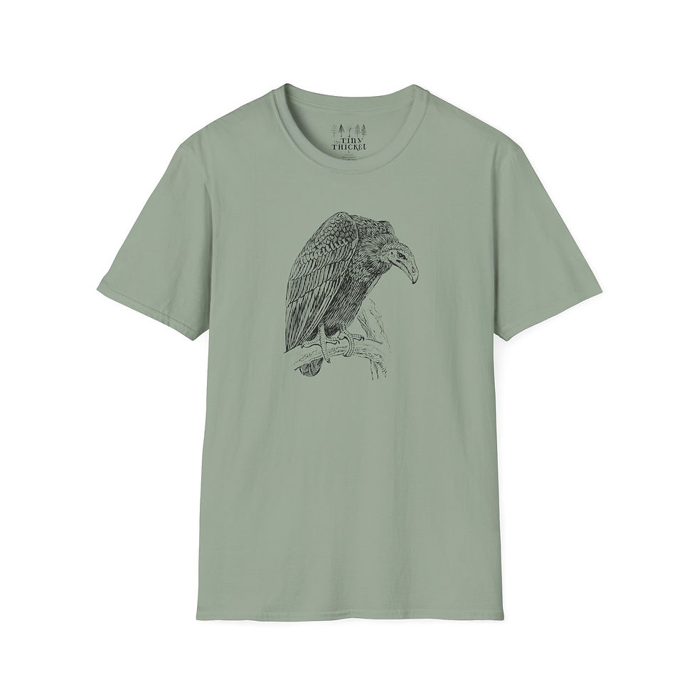 Thumbnail: Black Vulture T-Shirt Front View