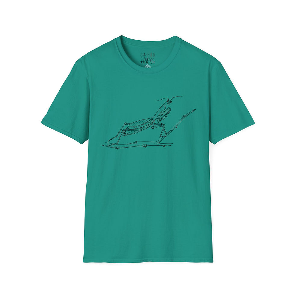 Thumbnail: Praying Mantis t-shirt front view