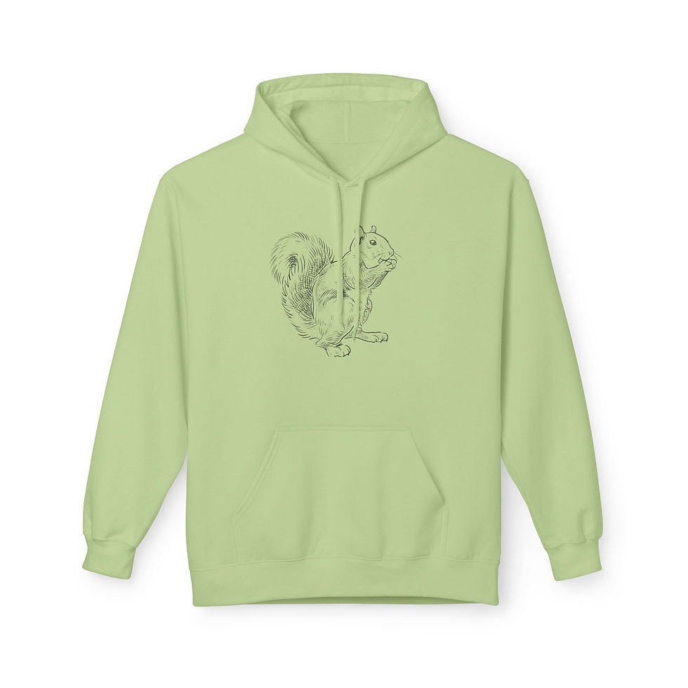 Thumbnail: squirrel hoodie front view