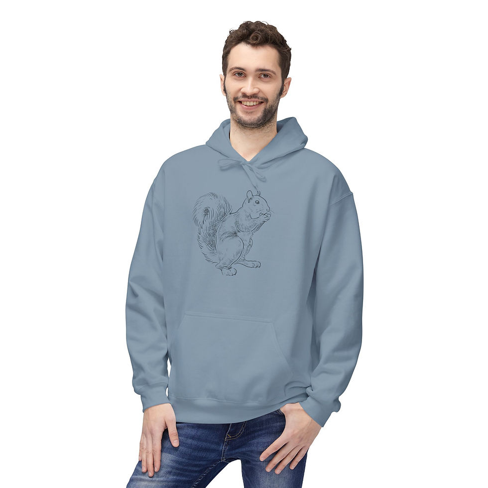 Thumbnail: squirrel hoodie front view