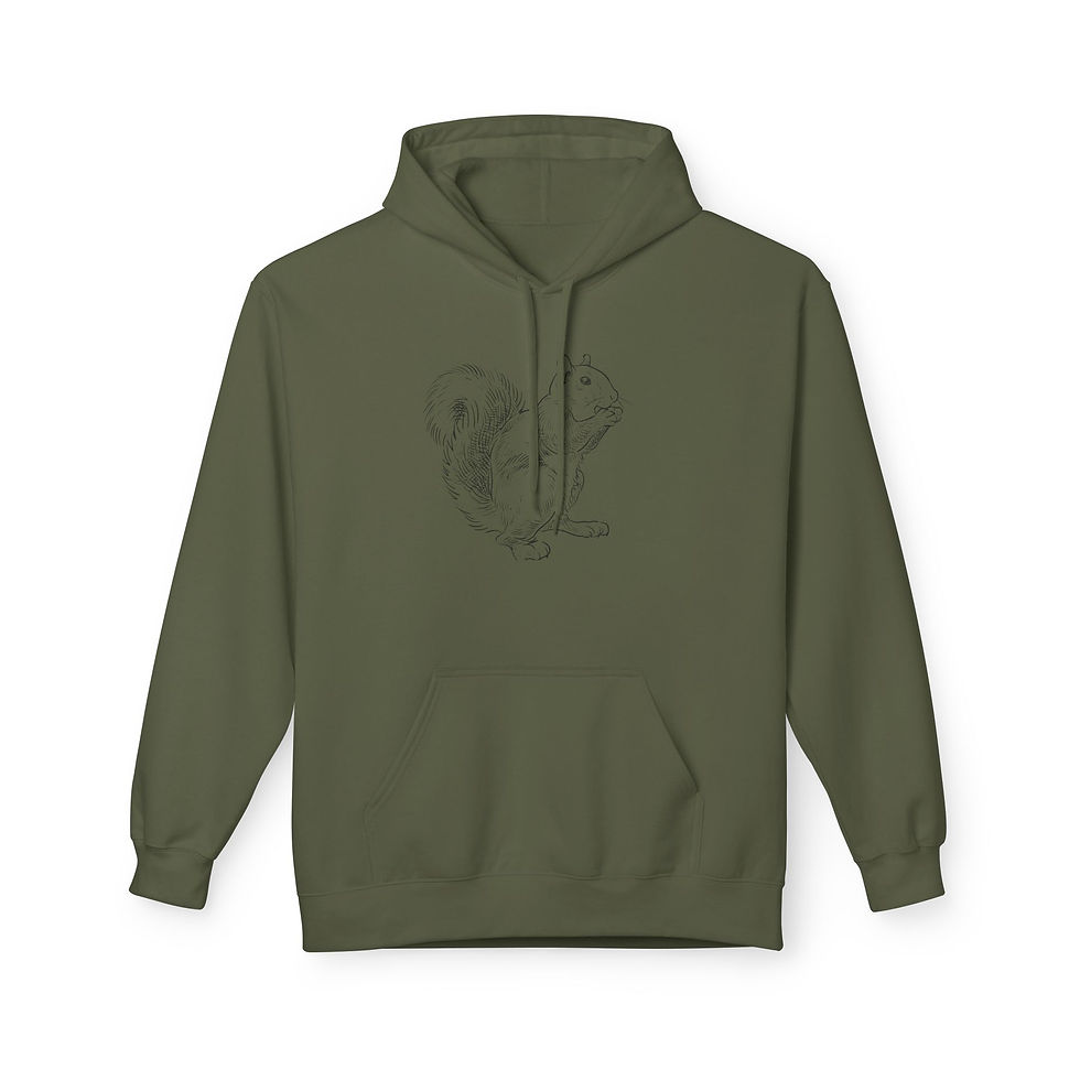 Thumbnail: squirrel hoodie front view