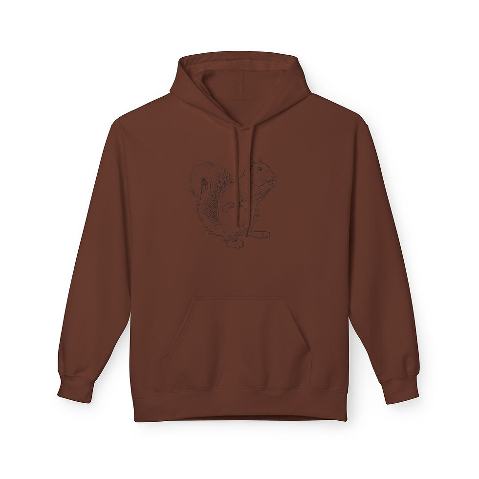 Thumbnail: squirrel hoodie front view