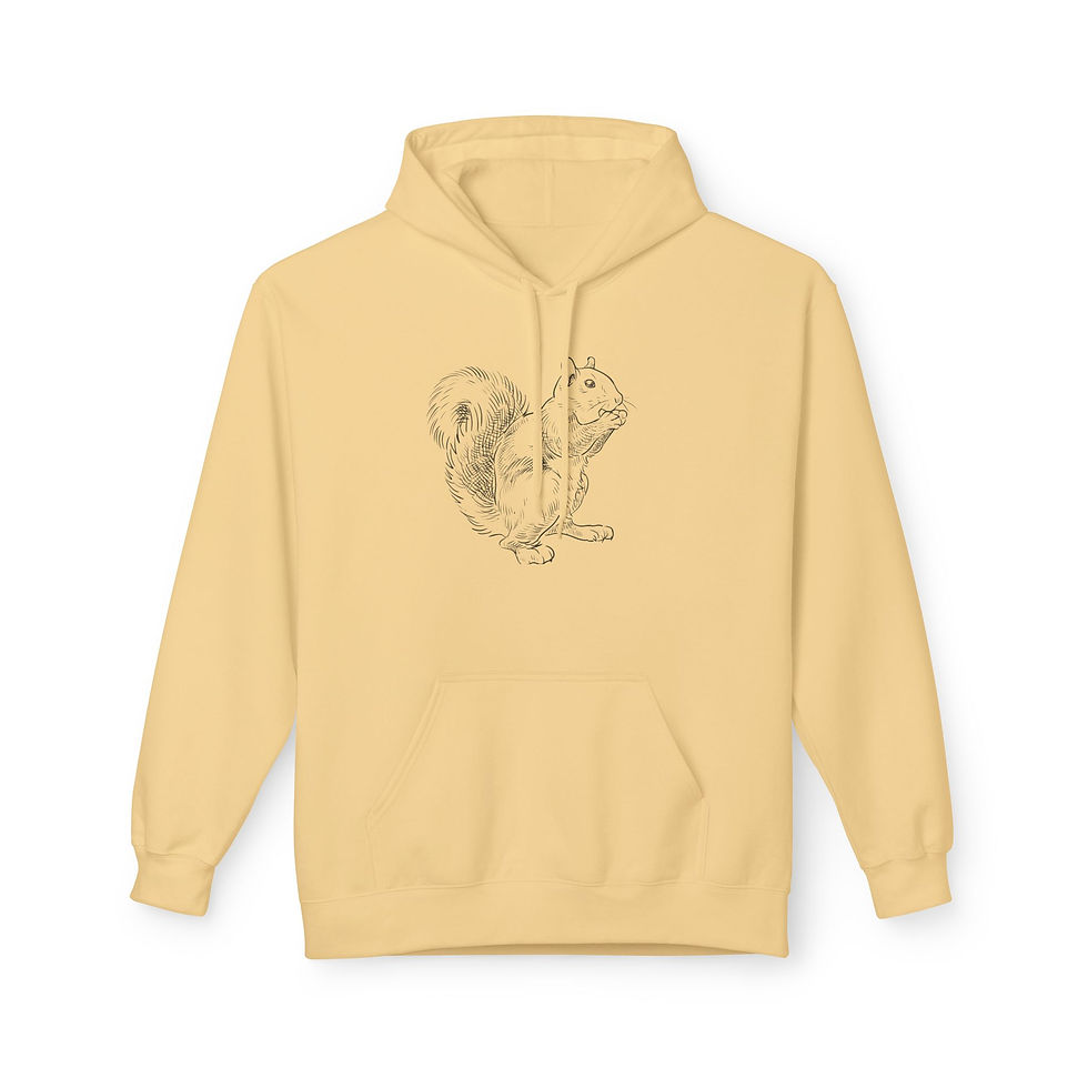 Thumbnail: squirrel hoodie front view