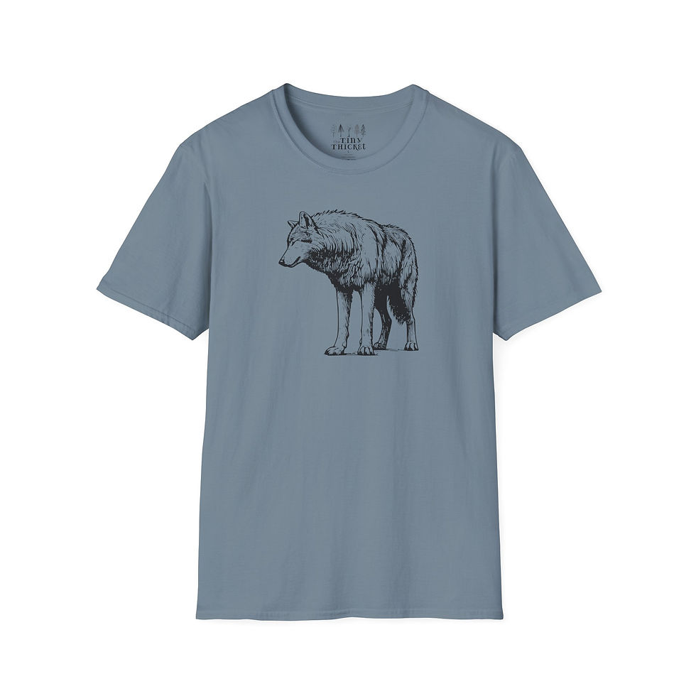 Thumbnail: Grey Wolf T-Shirt Front View