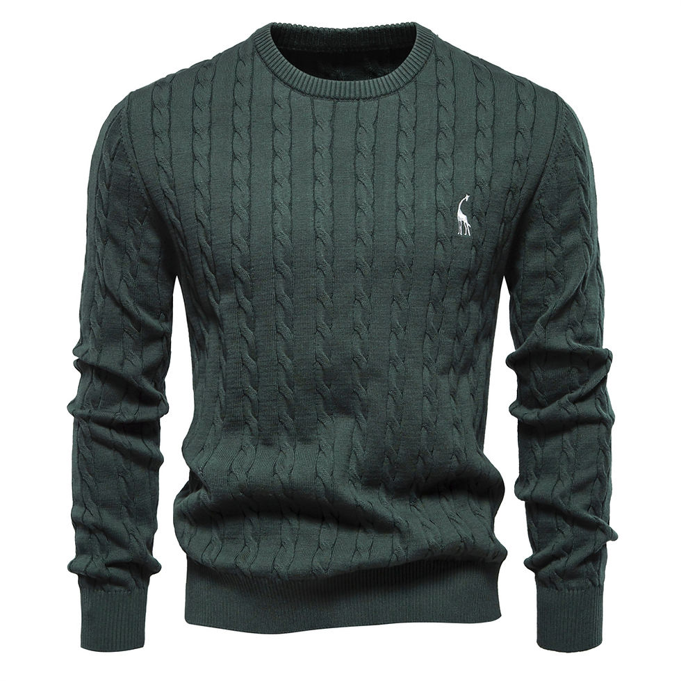 Thumbnail: Men’s Embroidered Crew Neck Sweater