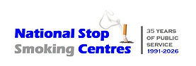 National Stop Smoking Centres blue white and grey logo