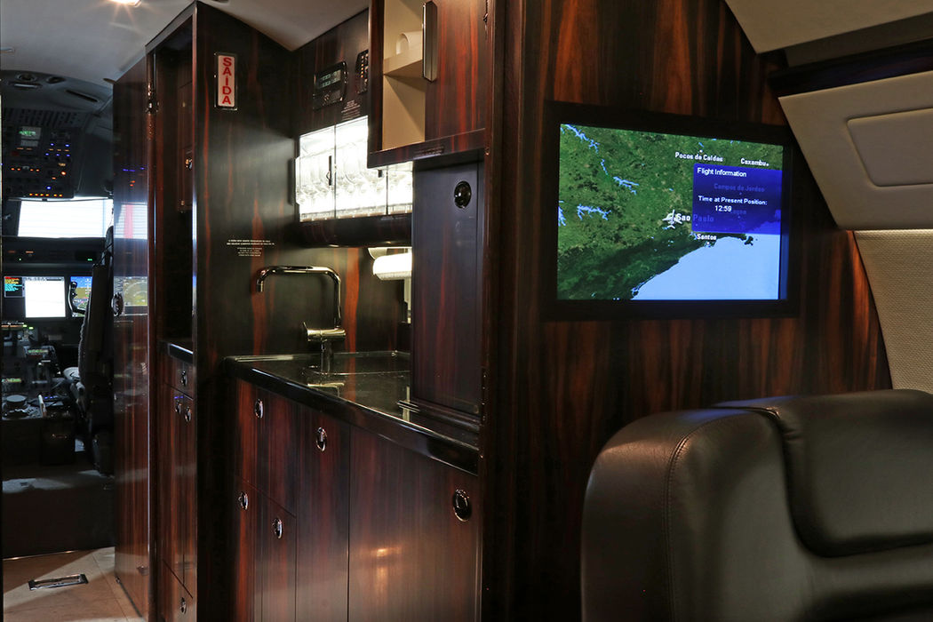 Gulfstream G500 SN5144 entretenimento de cabine com Airshow