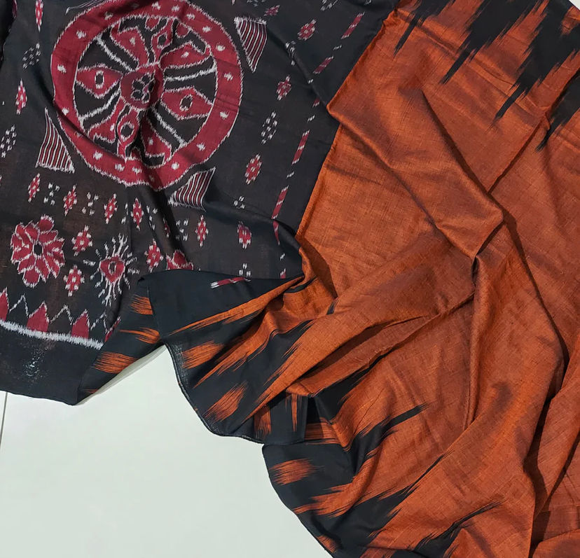 Thumbnail: Sareegenics Kargil Khandua Cotton Saree
