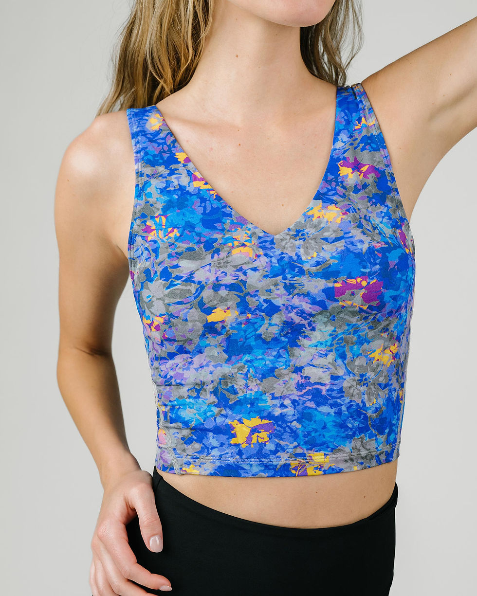 Blue Floral Daria Bra