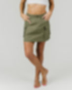 Green Lyra Cargo Skirt