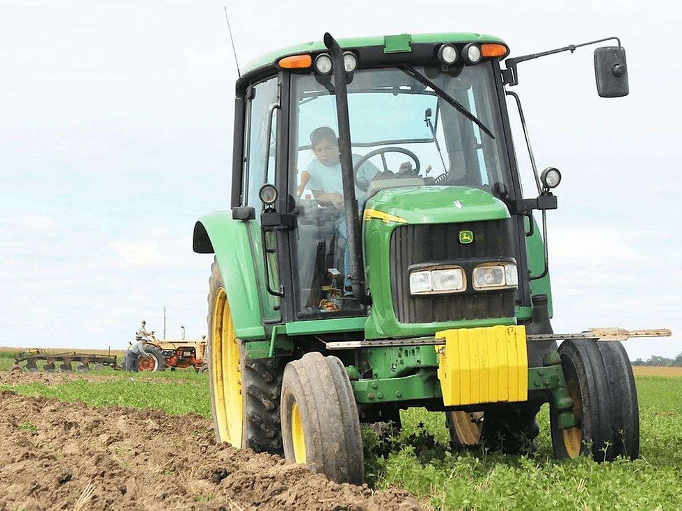 Watford’s Harper Shea competes in the Lambton Plowing Match in Plympton-Wyoming Saturday. (Tyler Kula/The Observer)