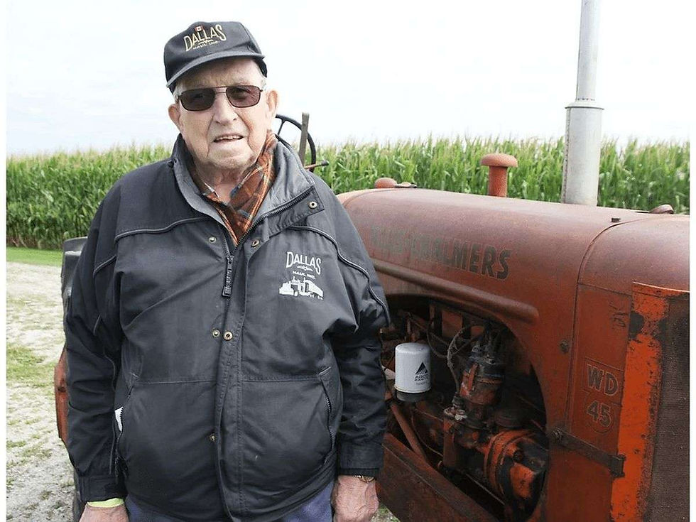 Lambton Plowing Match co-host Keith Hart is seen here with his 1955 Allis-Chalmers WD45 tractor. (Tyler Kula/The Observer)