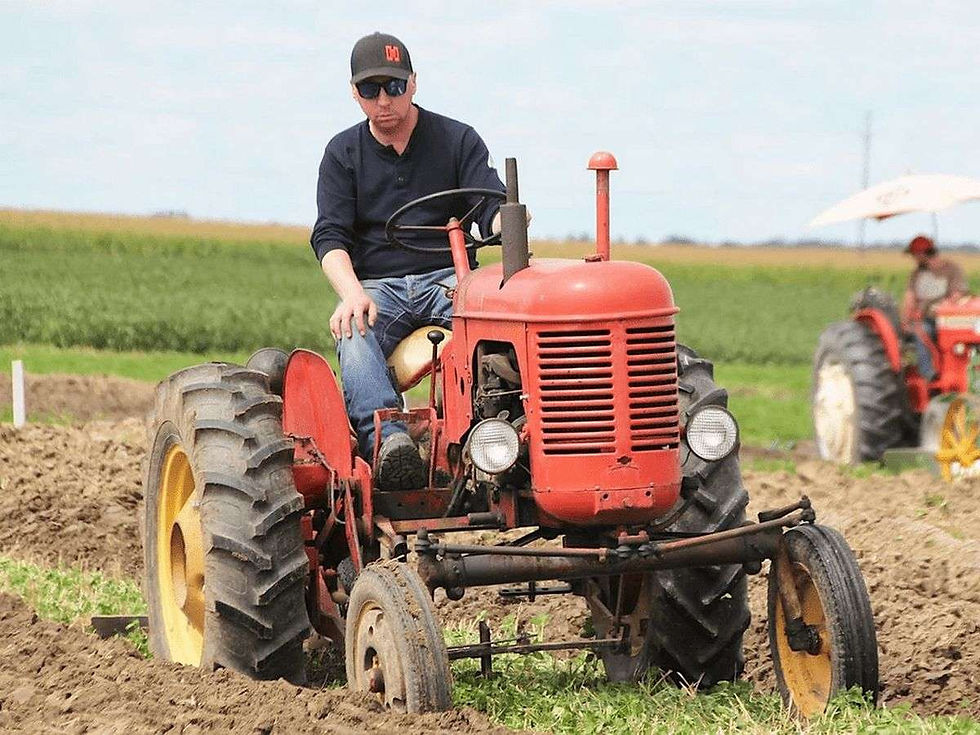 Burford’s Jonathan Marcy competes at the Lambton Plowing Match in Plympton-Wyoming Aug. 30, 2025. (Tyler Kula/The Observer)