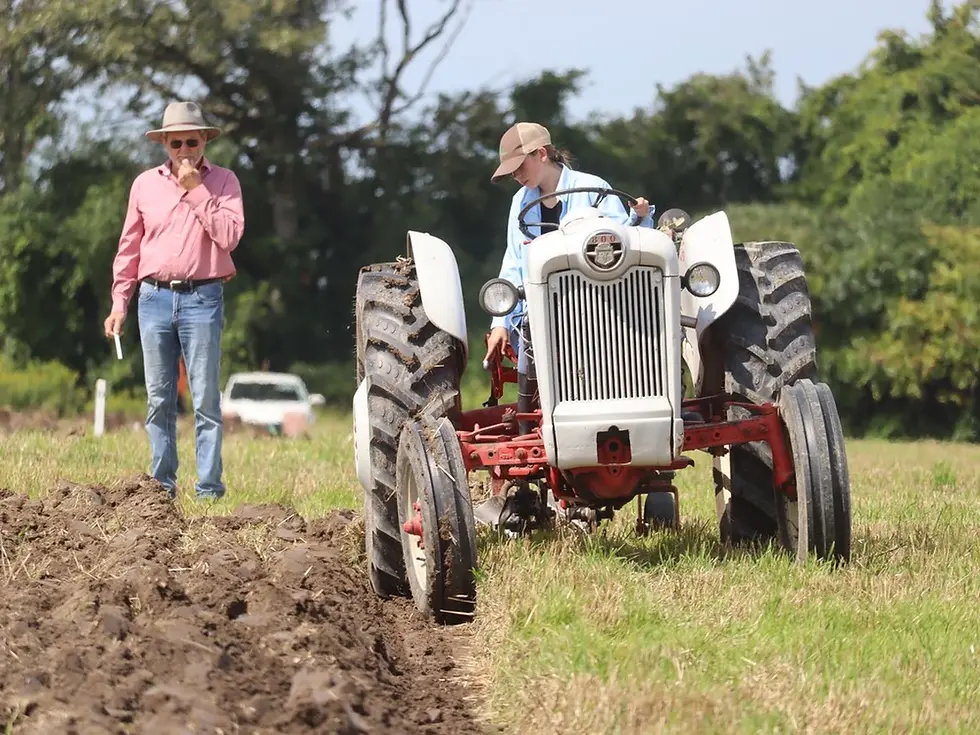 Eva Vos, 11, of Alvinston, competes Saturday during the Lambton County Plowing Match on Confederation Line in Sarnia. Photo by Paul Morden / The Observer