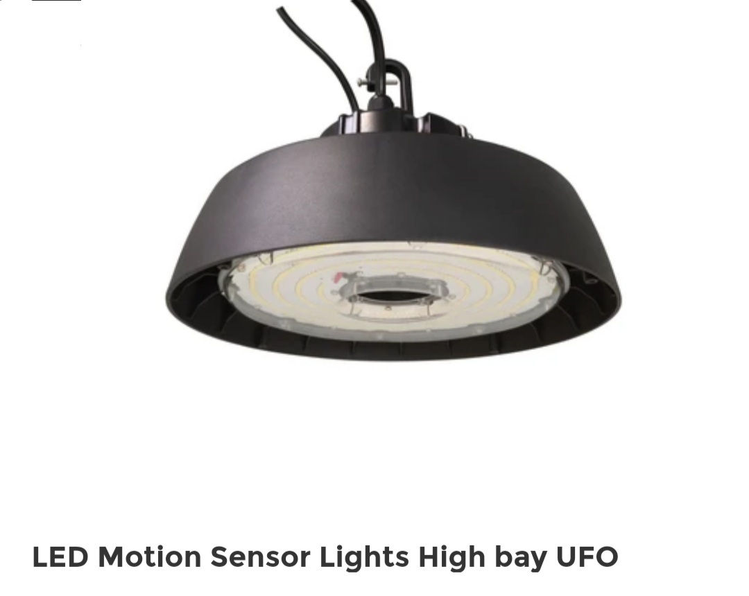 Motion Sensor Light High Bay UFO