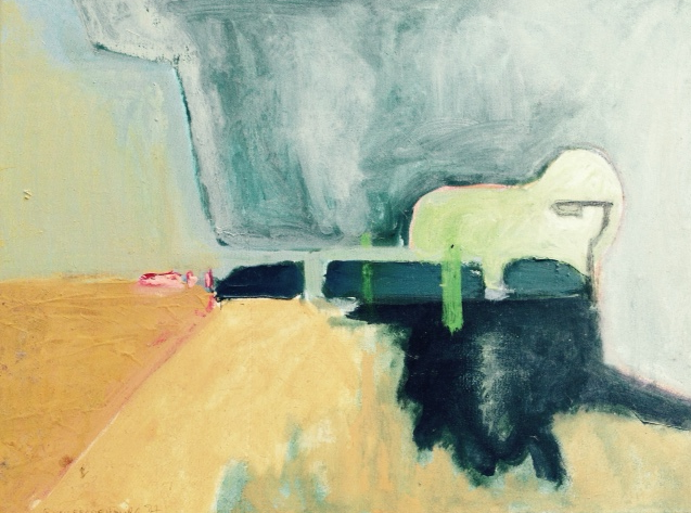 streetlight where you don't expect it oil on canvas1987 20 x 30 cm