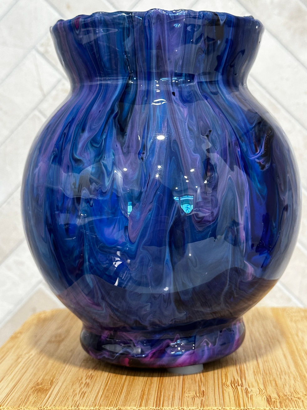 fluid art vases