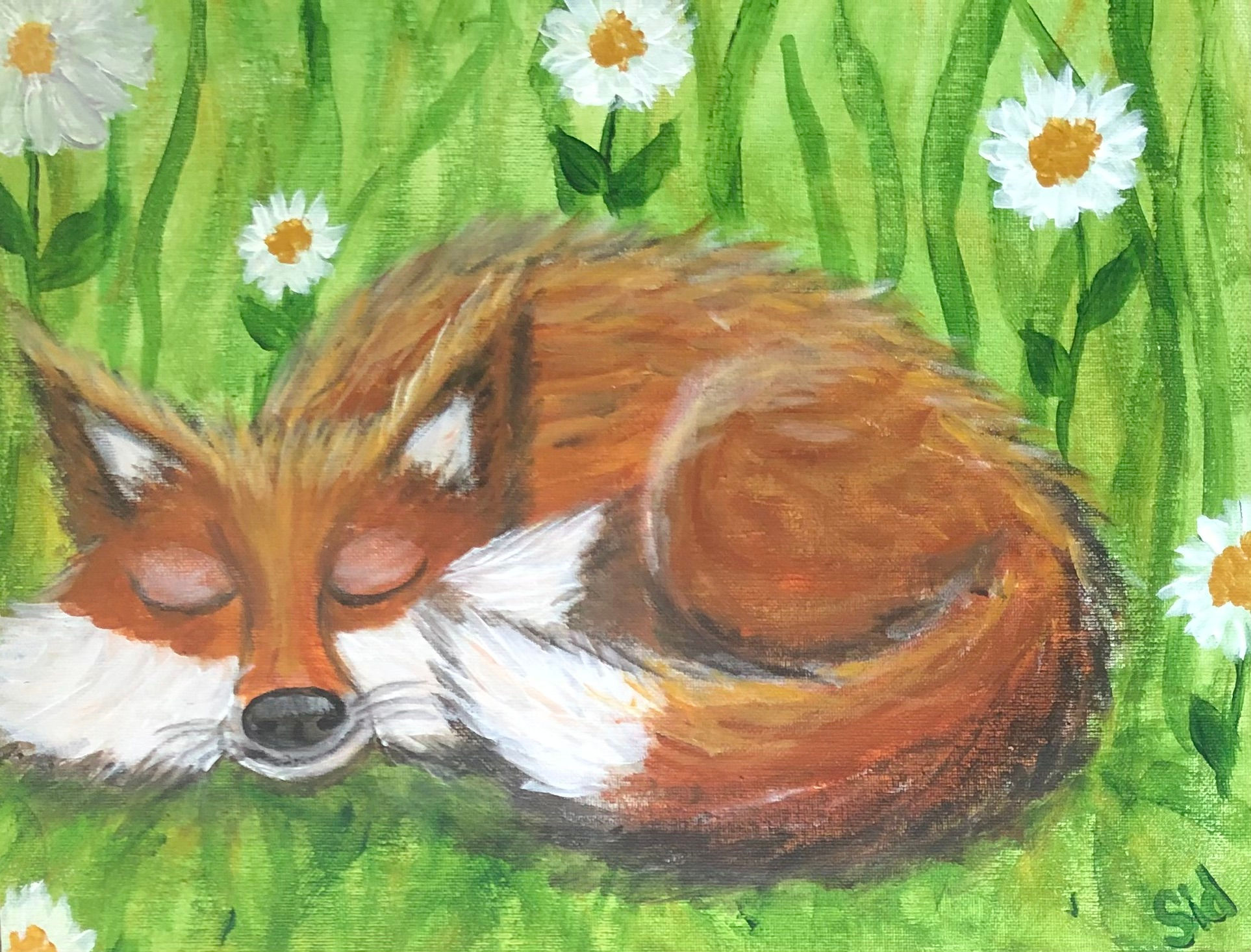 Snoozing Fox