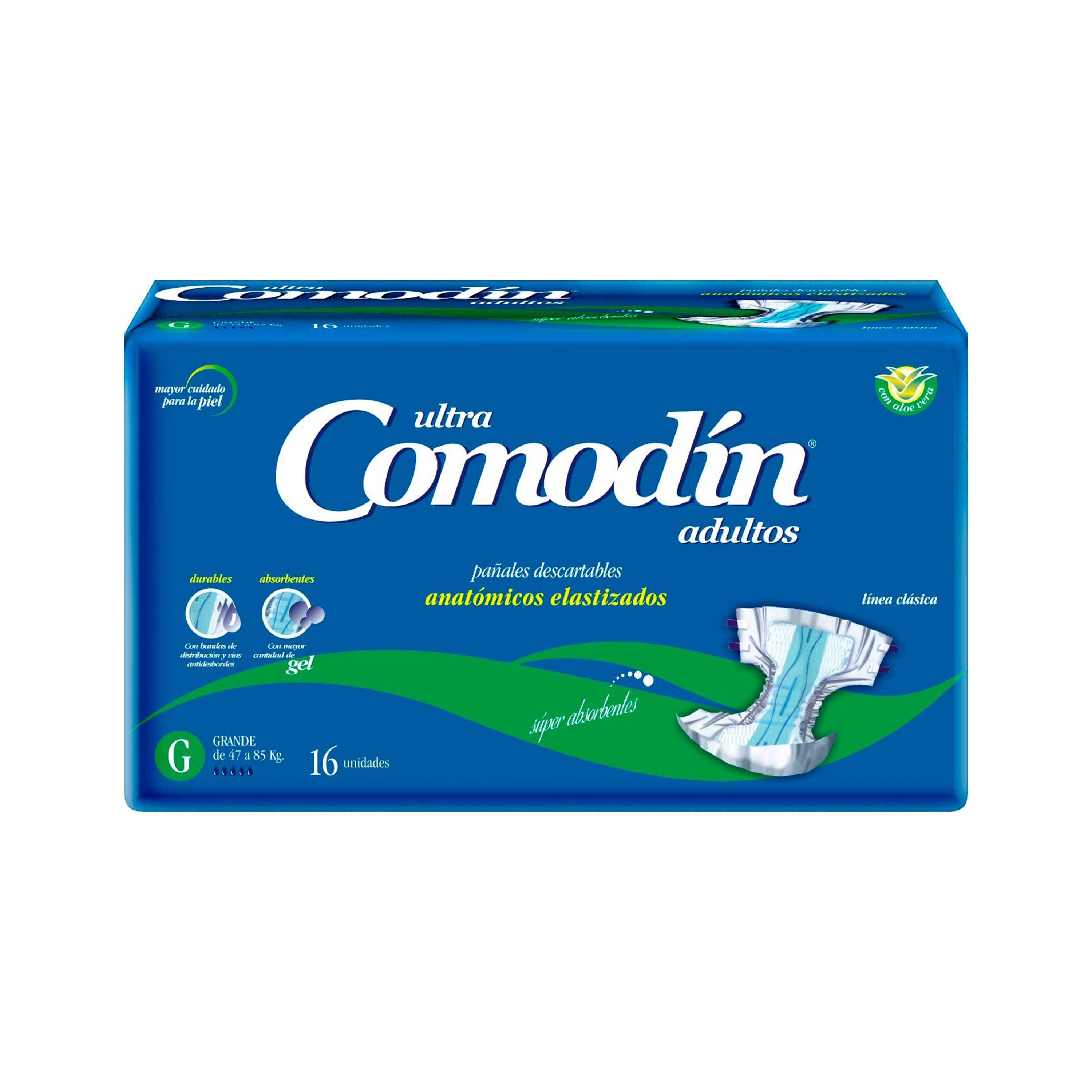 Pañal Comodin Anatomico Grande x 16 un