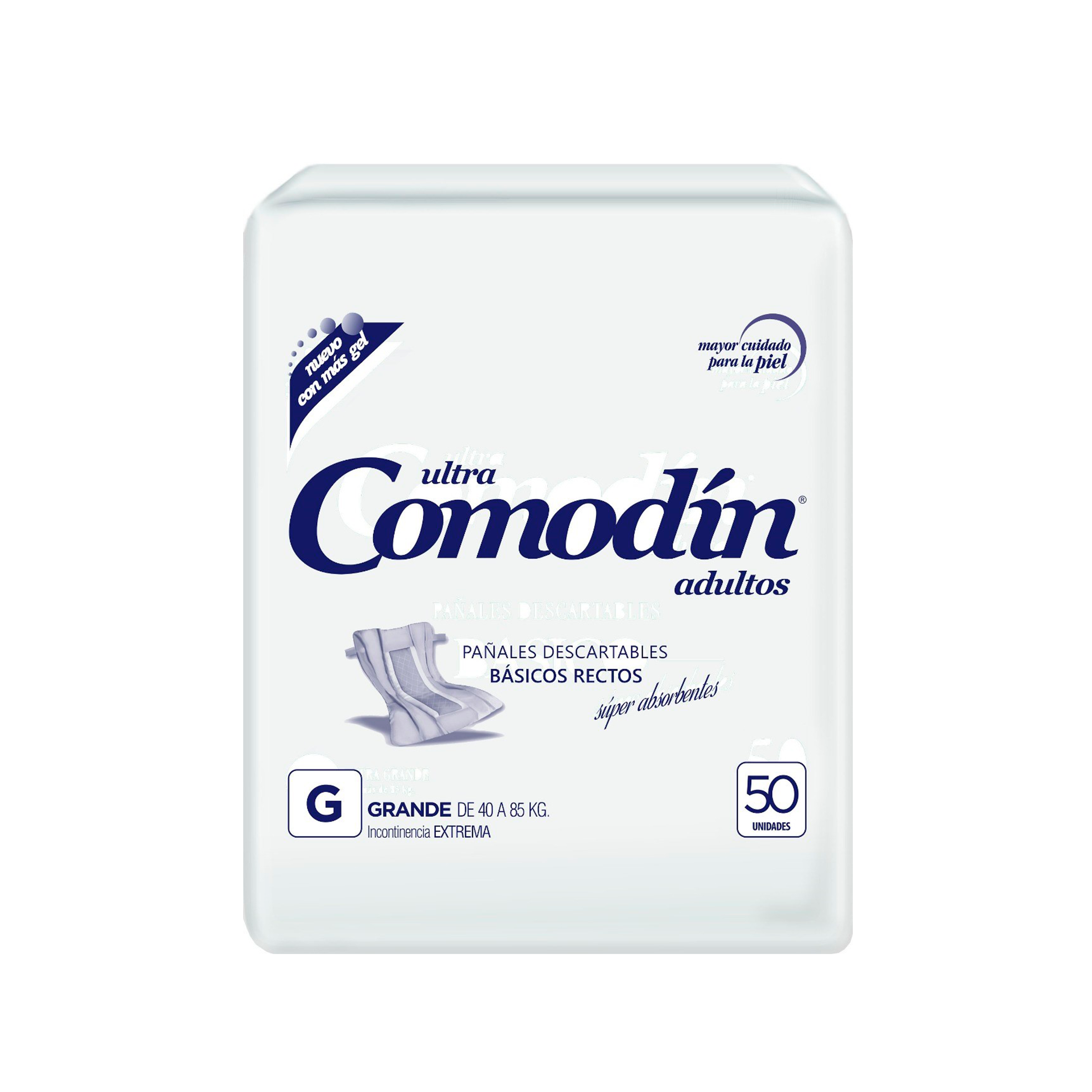 Pañal Comodin Recto Basico Grande x 50 un