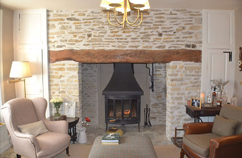 Ingelnook fireplace