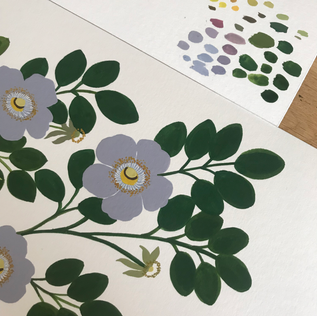 Papier peint fleur Maison Bonami x Lil Sire