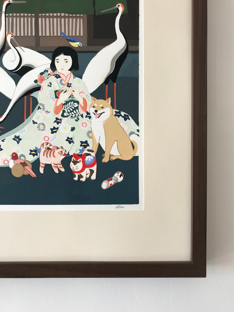 Lil Sire gouache the Tokyoiter