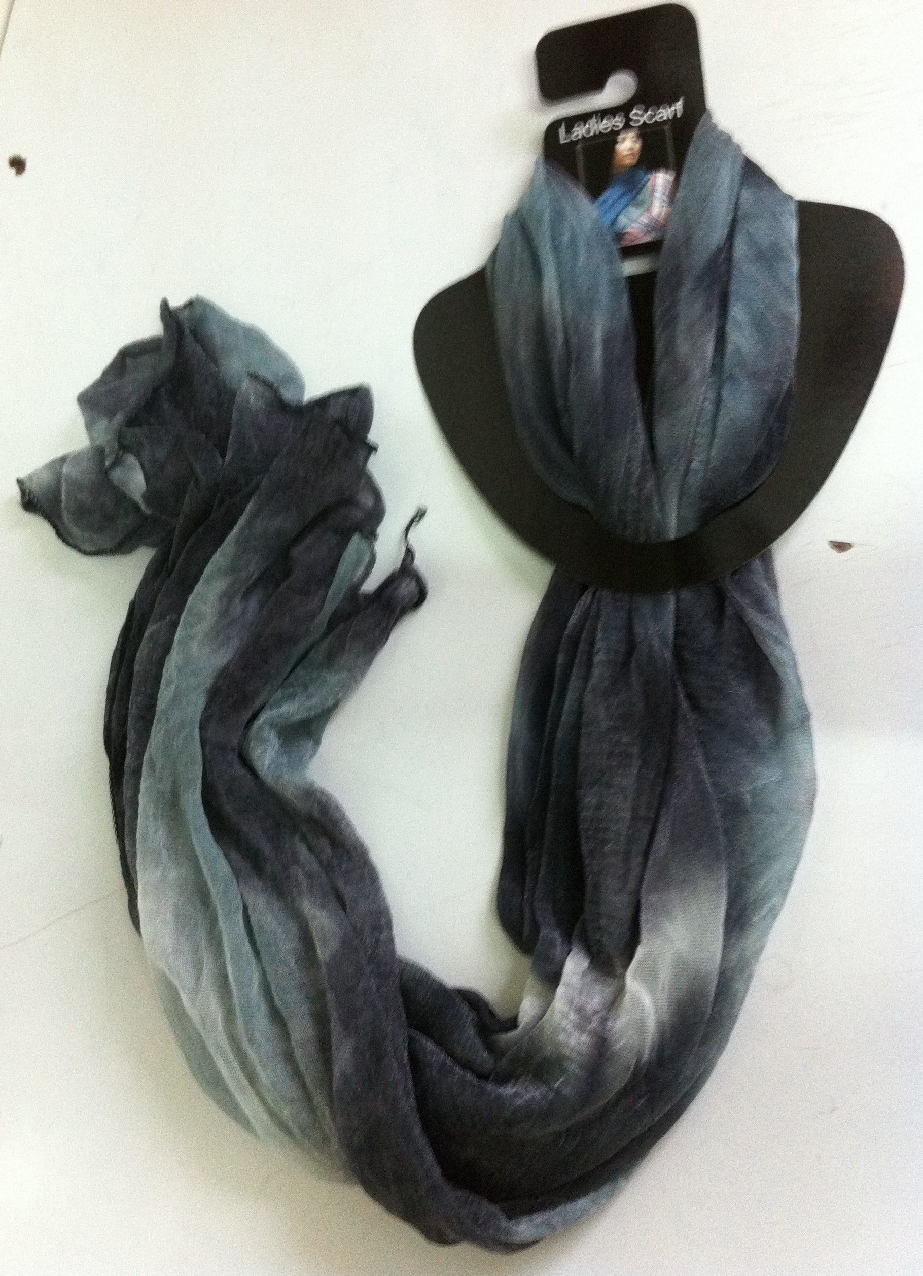 Shades of Grey Chiffon Scarf