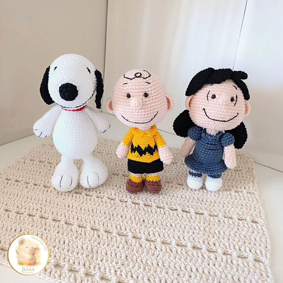 A Turma do Charlie Brown - Snoopy - Amigurumi