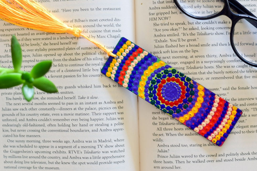 Thumbnail: Bookmark, Mandala Bookmark,Book tracker,Sacred Geometry Bookmark