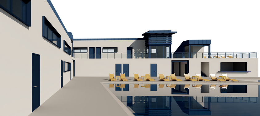 New swimming facilities squeezed into a tight YMCA campus to bring new life to an under-utilized pool deck area.