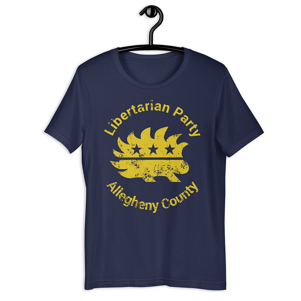 Thumbnail: Yellow Destressed Porcupine Unisex t-shirt Bella + Canvas 3001